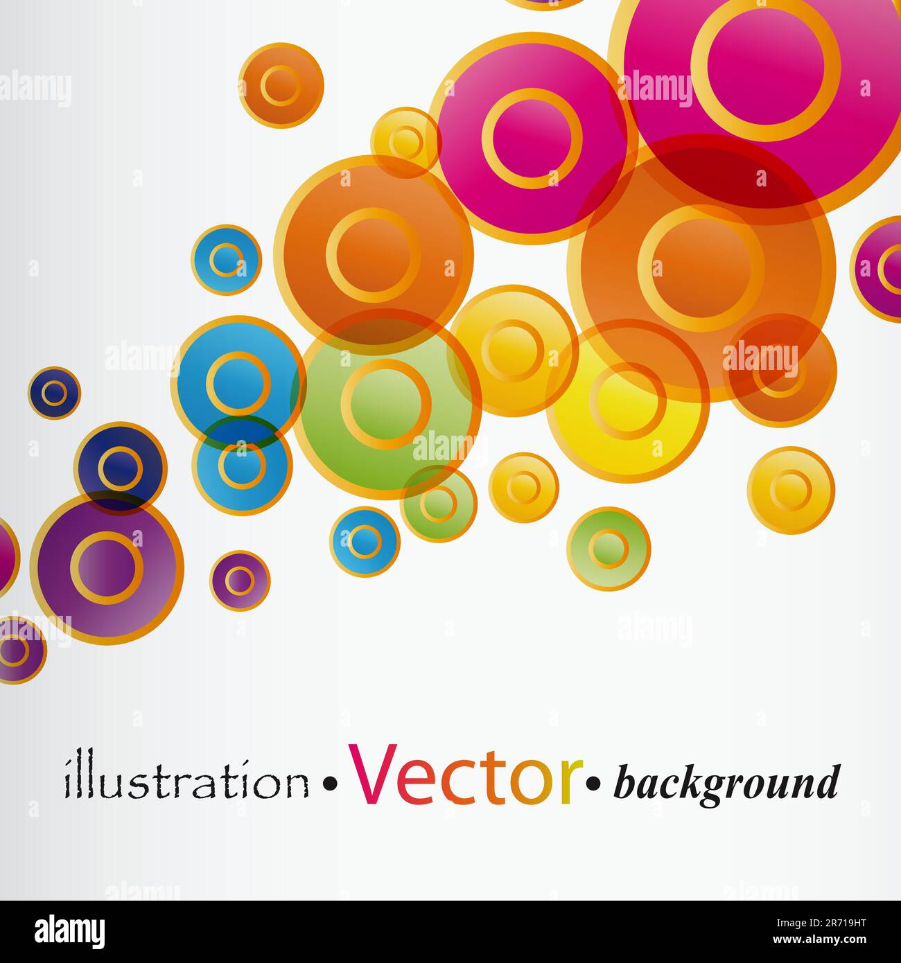 EPS Colorful rainbow vector background with text. Illustration for your ...