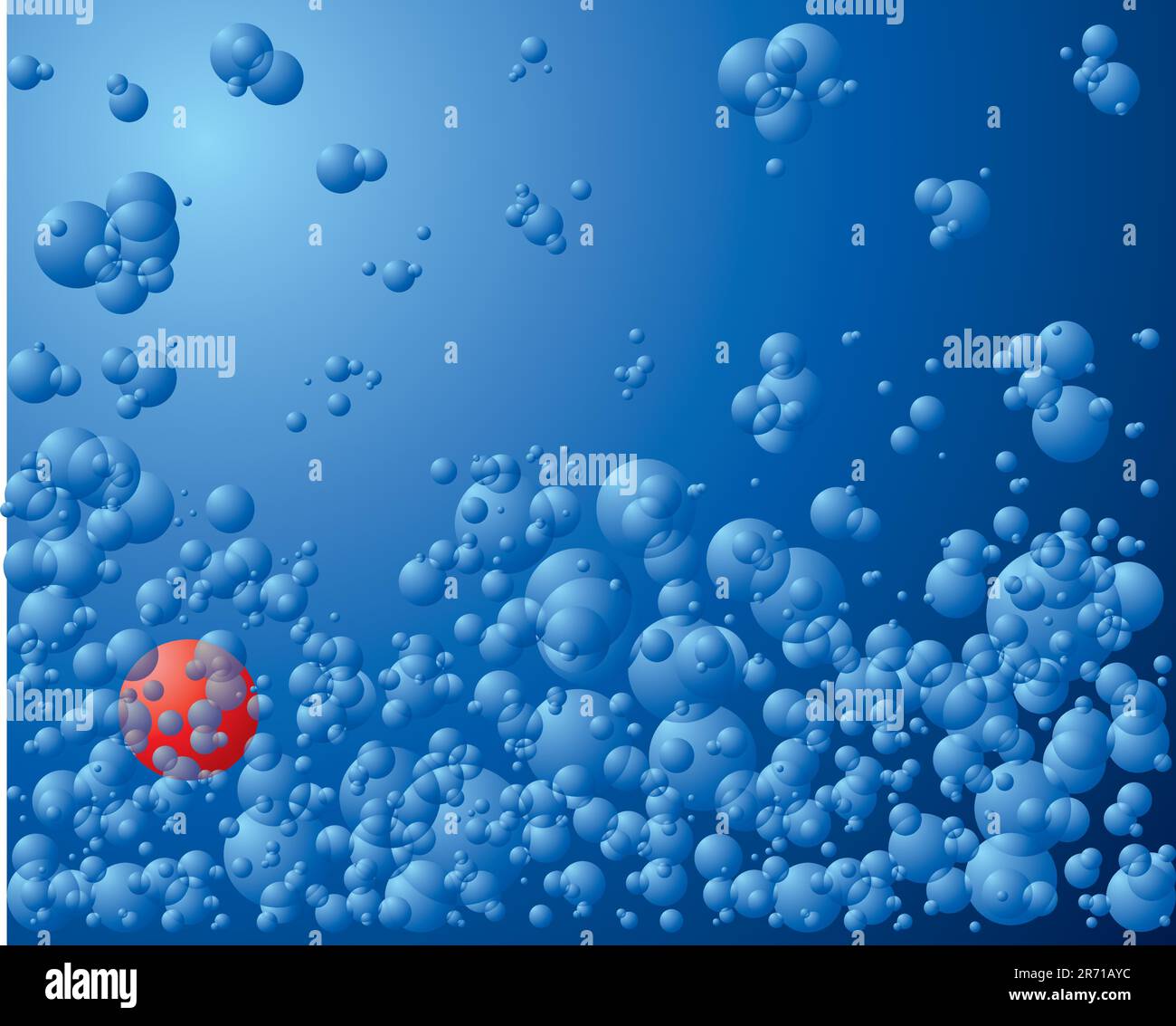Blue wave background Stock Vector