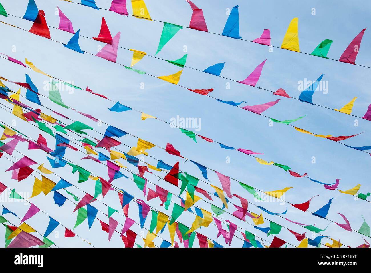 Nepal. Kathmandu. prayer flags Stock Photo