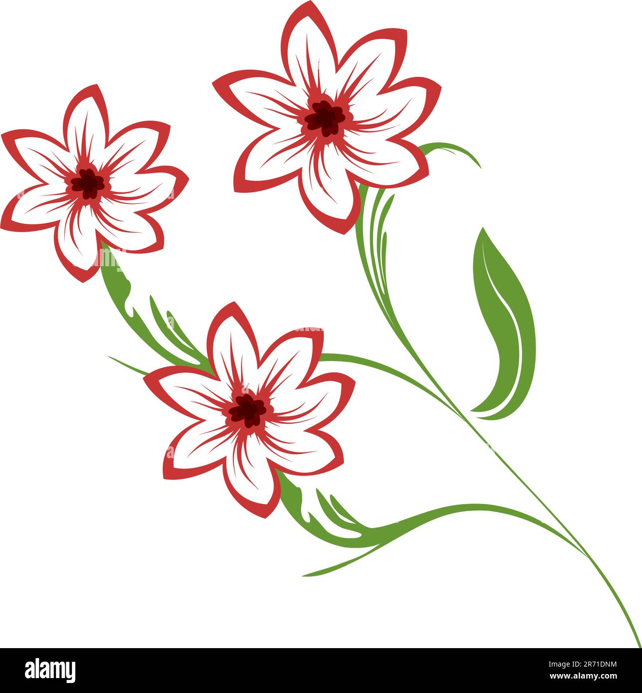 Illustration bouquet of flowers - vector Stock Vector Image & Art - Alamy