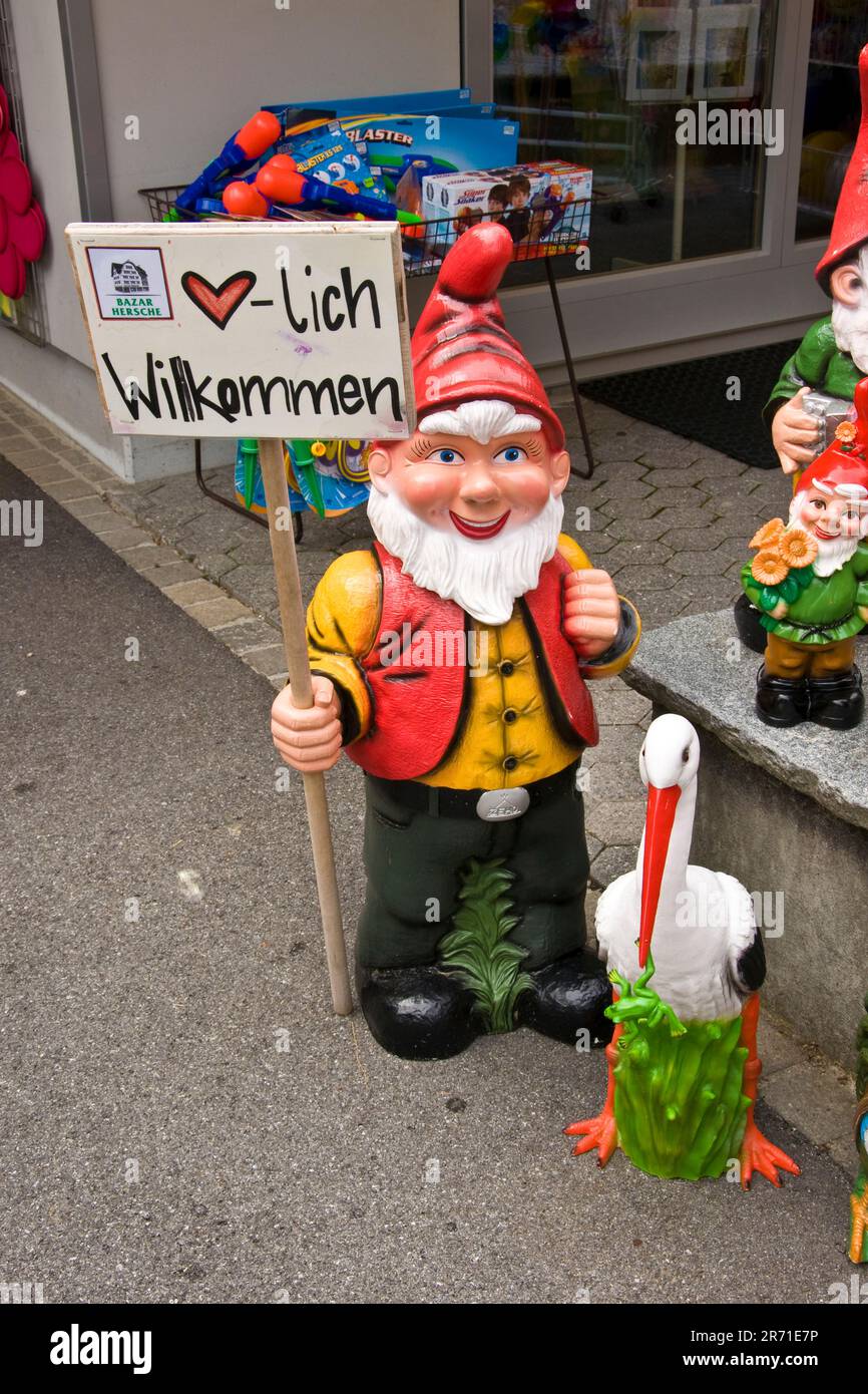 Garden gnome, Appenzell, Switzerland Stock Photo