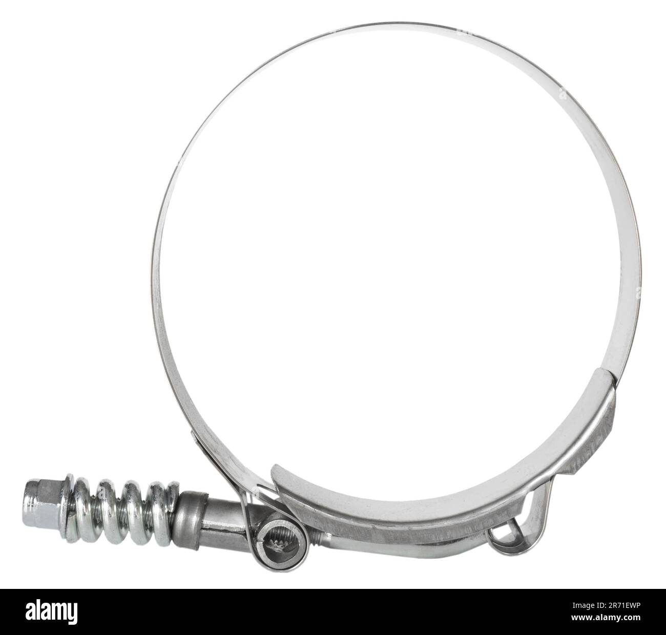 Isolated how clamp with worm roller that is used on high pressure hoses