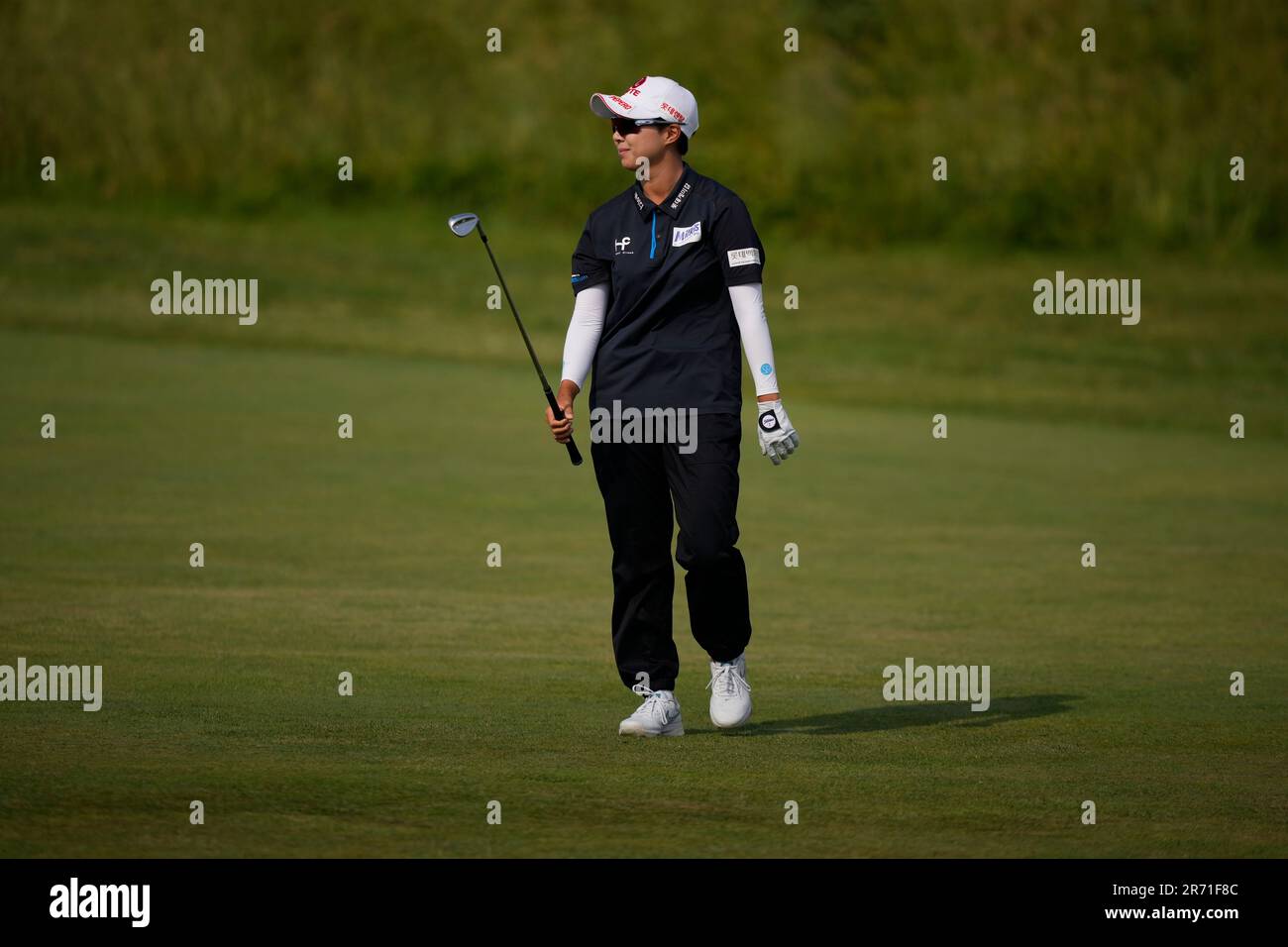 Hyo Joo Kim, of South Korea, plays during the final round of the ...