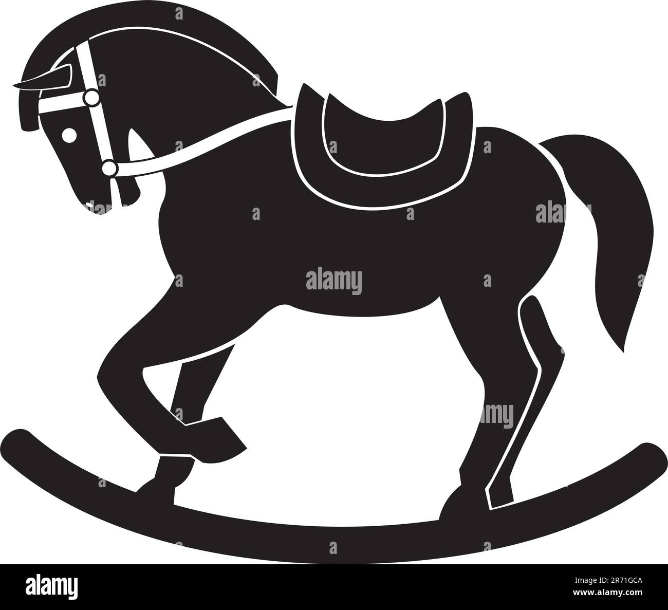 wooden war horse vector on white background Stock Vector Image & Art