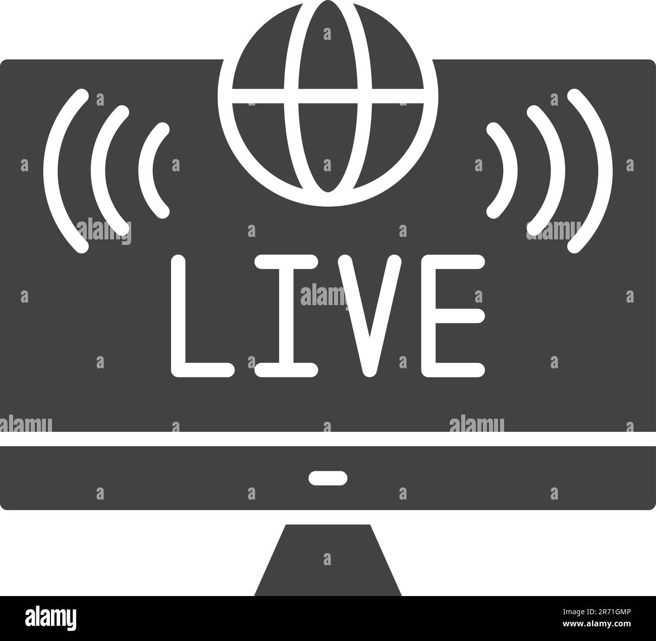 Live icon vector image. Suitable for mobile application web application ...