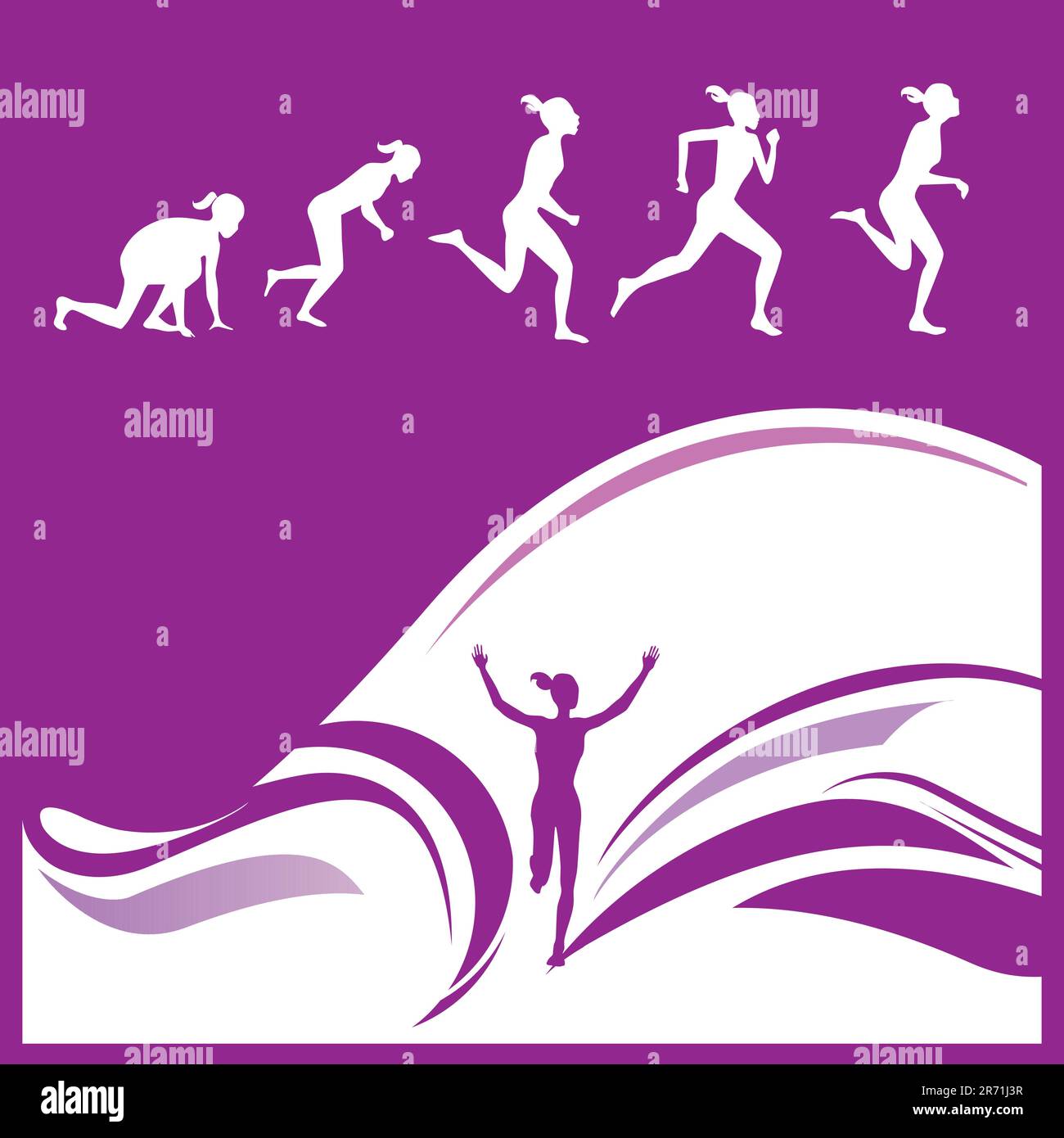 Vector Silhouettes Of Running Women. Girl Runs And Casts A Shadow. Run,  Runner, Athlete Royalty Free SVG, Cliparts, Vectors, and Stock  Illustration. Image 58020975.