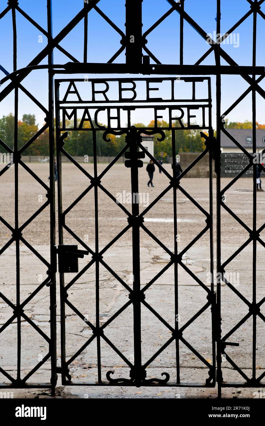 Germany, Bavaria, Dachau, Concentration camp Stock Photo