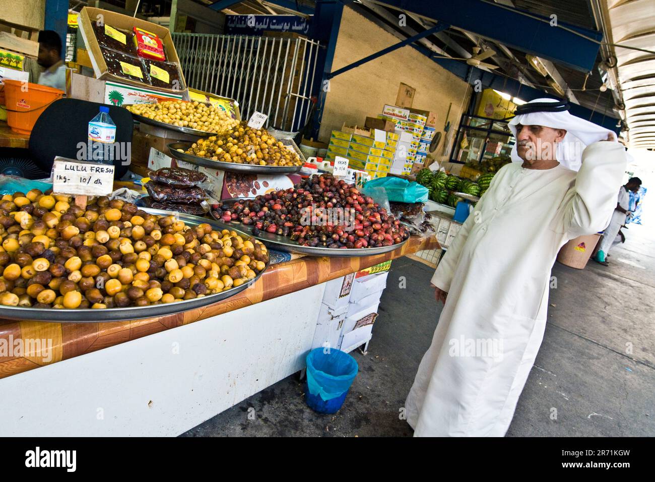 Vegetable and fruits market. deira. dubai. united arab emirates Stock