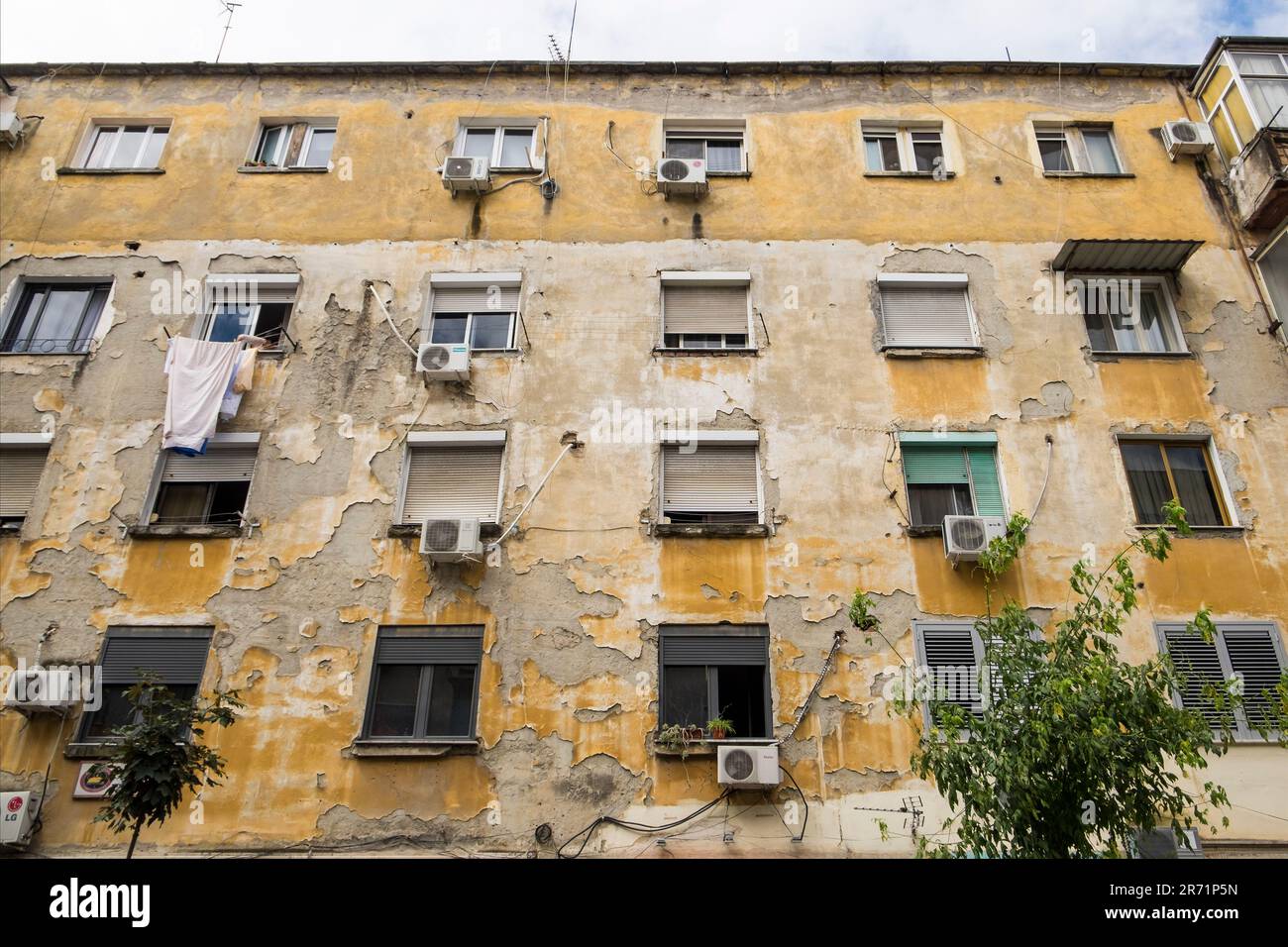 Albania. Tirana. public housing Stock Photo Alamy