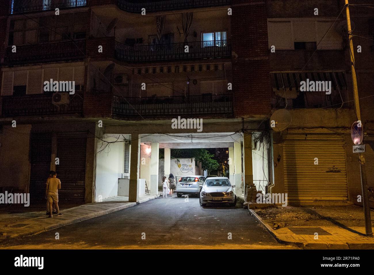 Albania. Tirana. public housing Stock Photo Alamy
