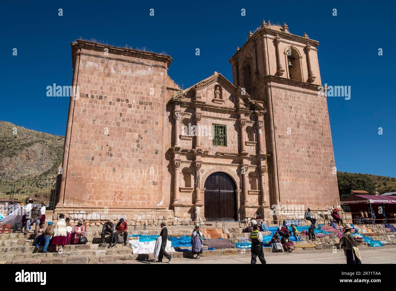 Peru. pucara. local church Stock Photo