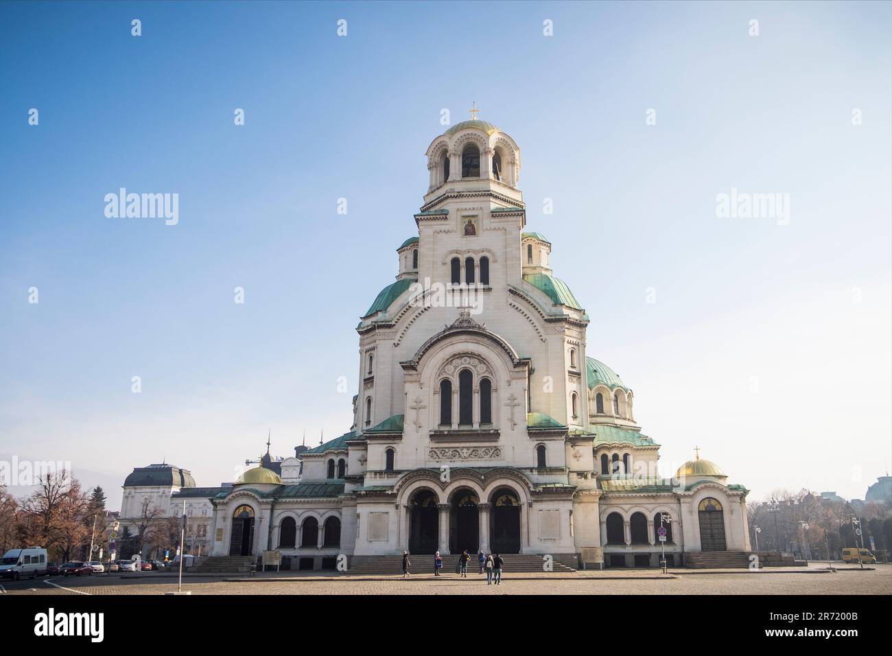 Bulgaria. Sofia. Cathedral church Alexander Nevski in the center of the Bulgarian capital Sofia Stock Photo