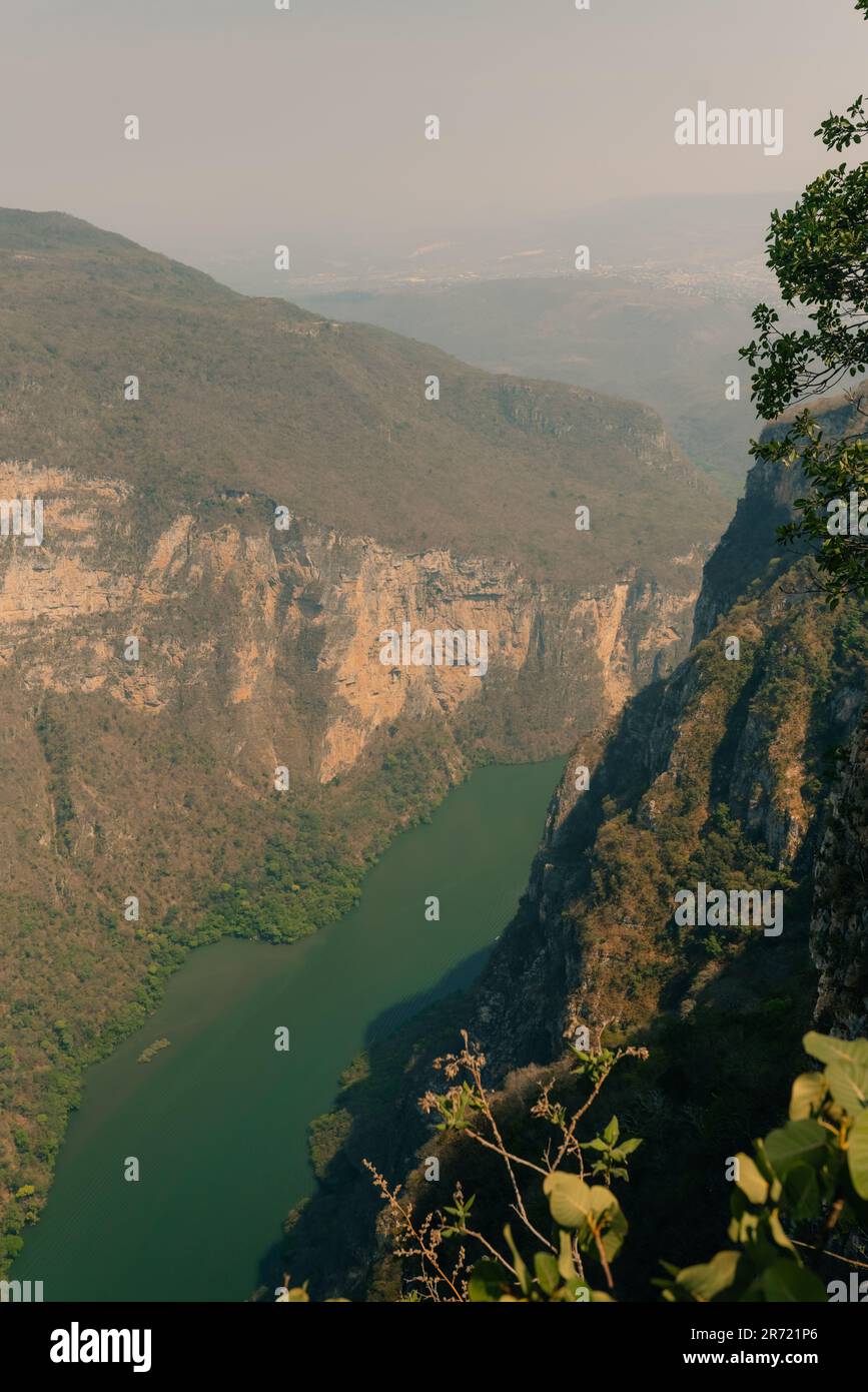Sumidero Canyon Chiapas Mexico in Grijalva river. High quality photo Stock Photo