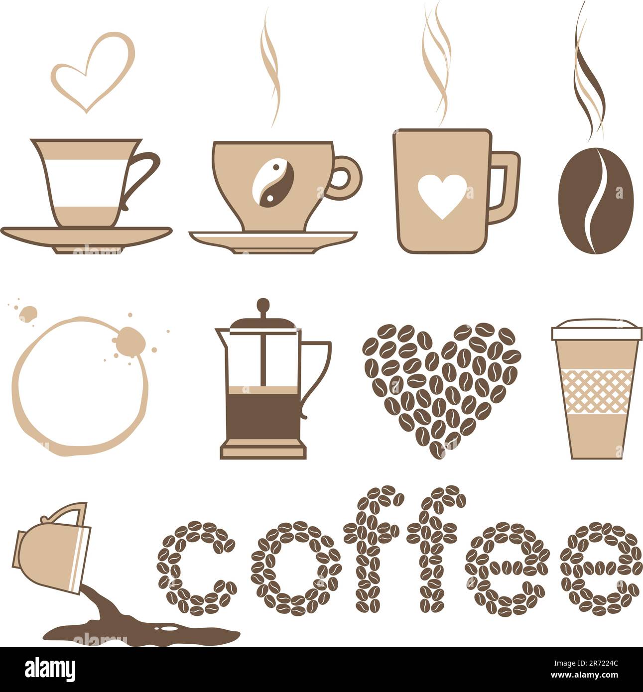 Dirty coffee Stock Vector Images - Alamy