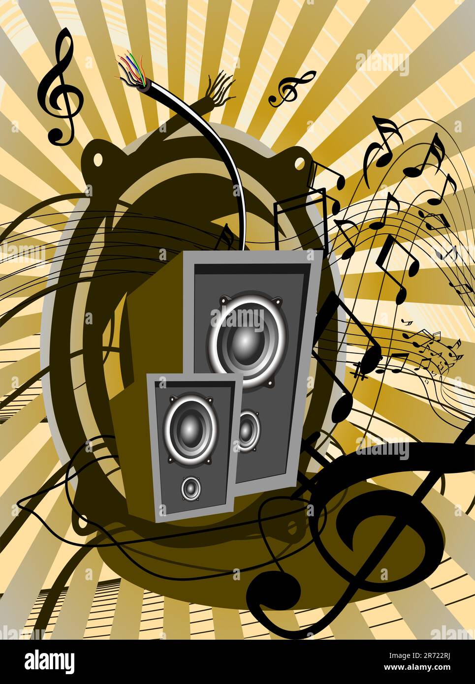 Music abstract background Stock Vector Image & Art - Alamy