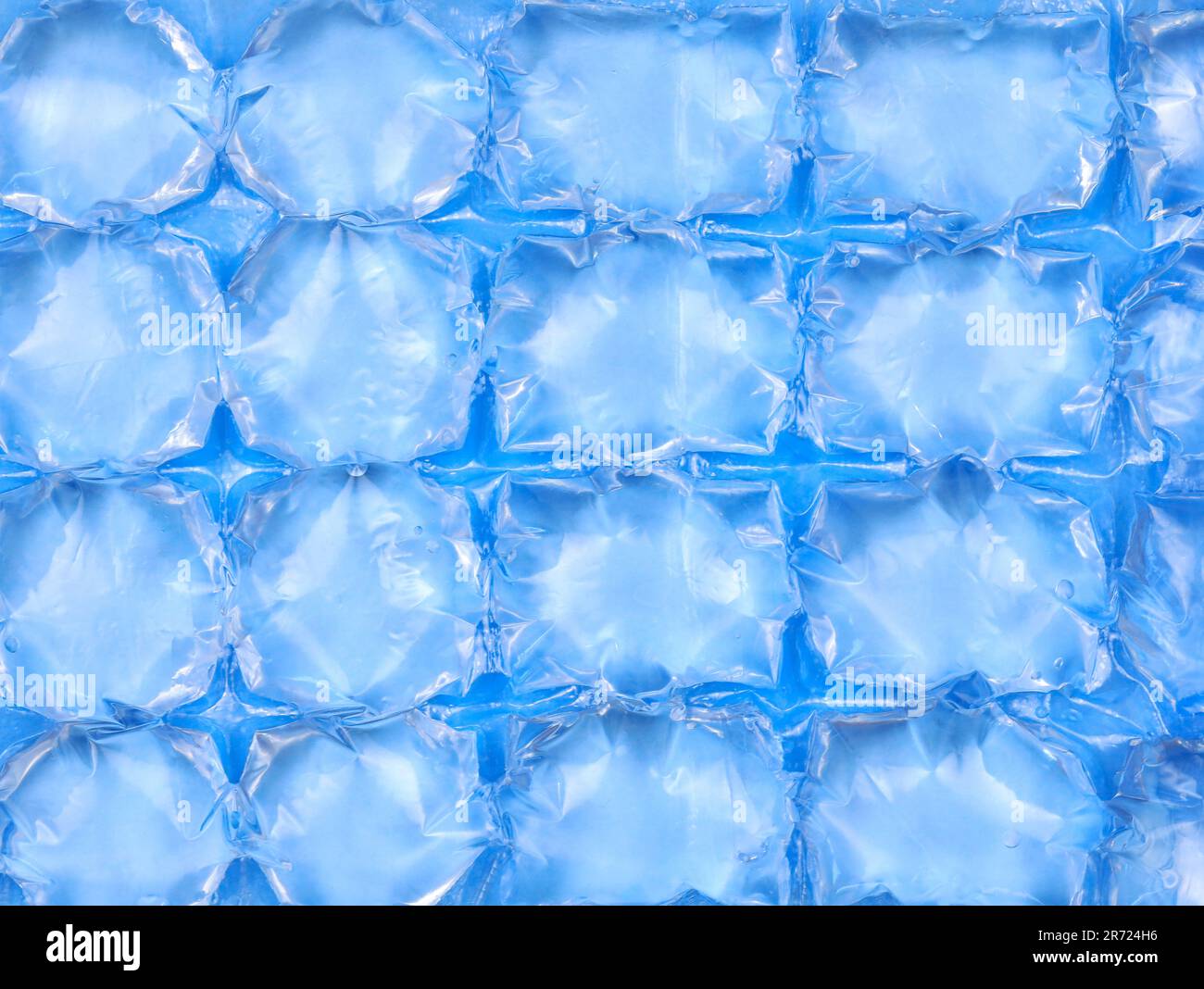 Blue Plastic Packaging Ice Bags For Home Water Freezing Stock Photo -  Download Image Now - iStock