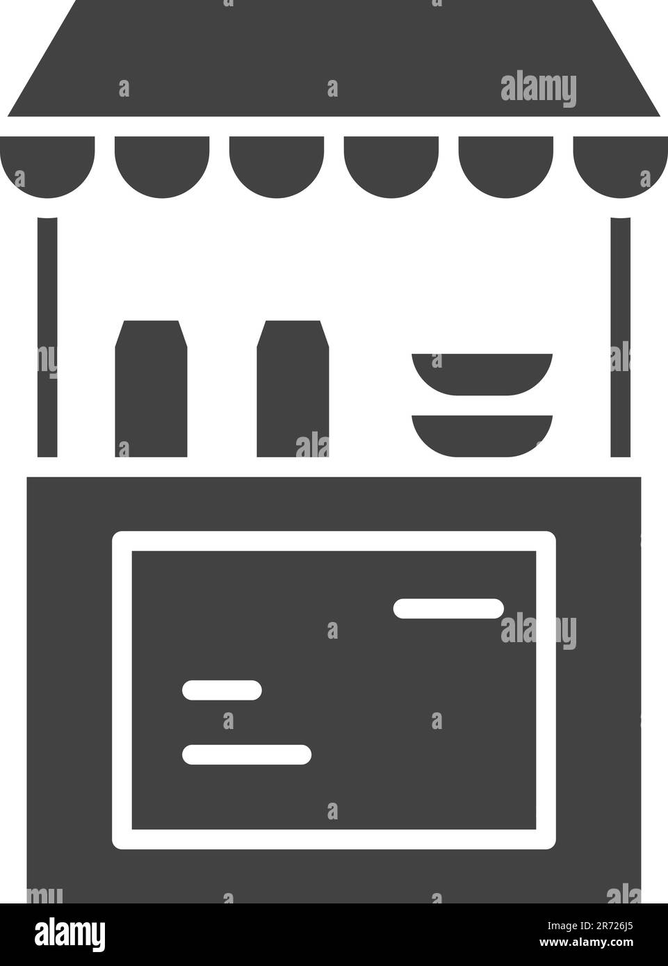 Stall icon vector image. Suitable for mobile application web application and print media. Stock Vector