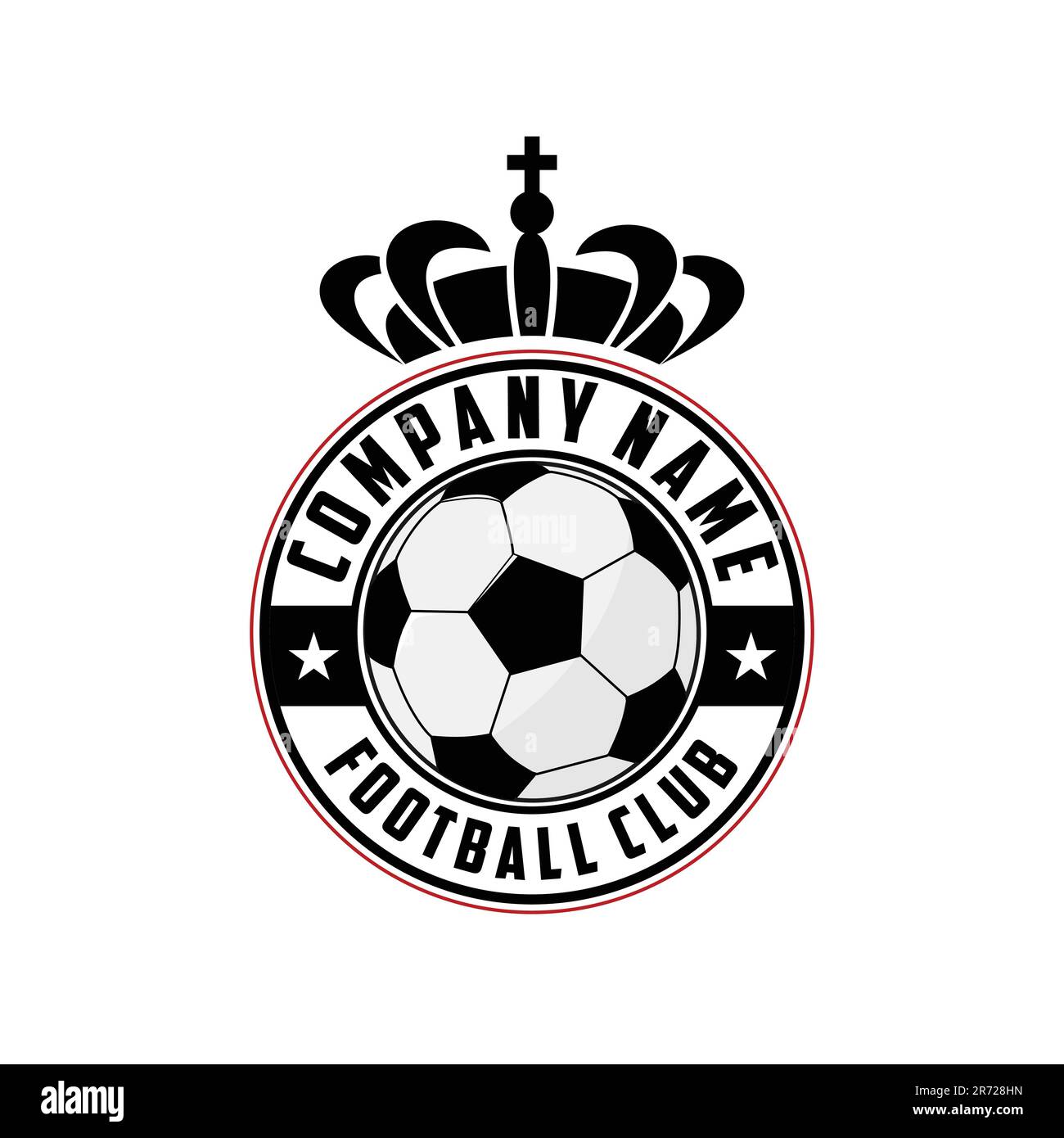 Soccer Logo or Football Club Sign Badge Stock Vector
