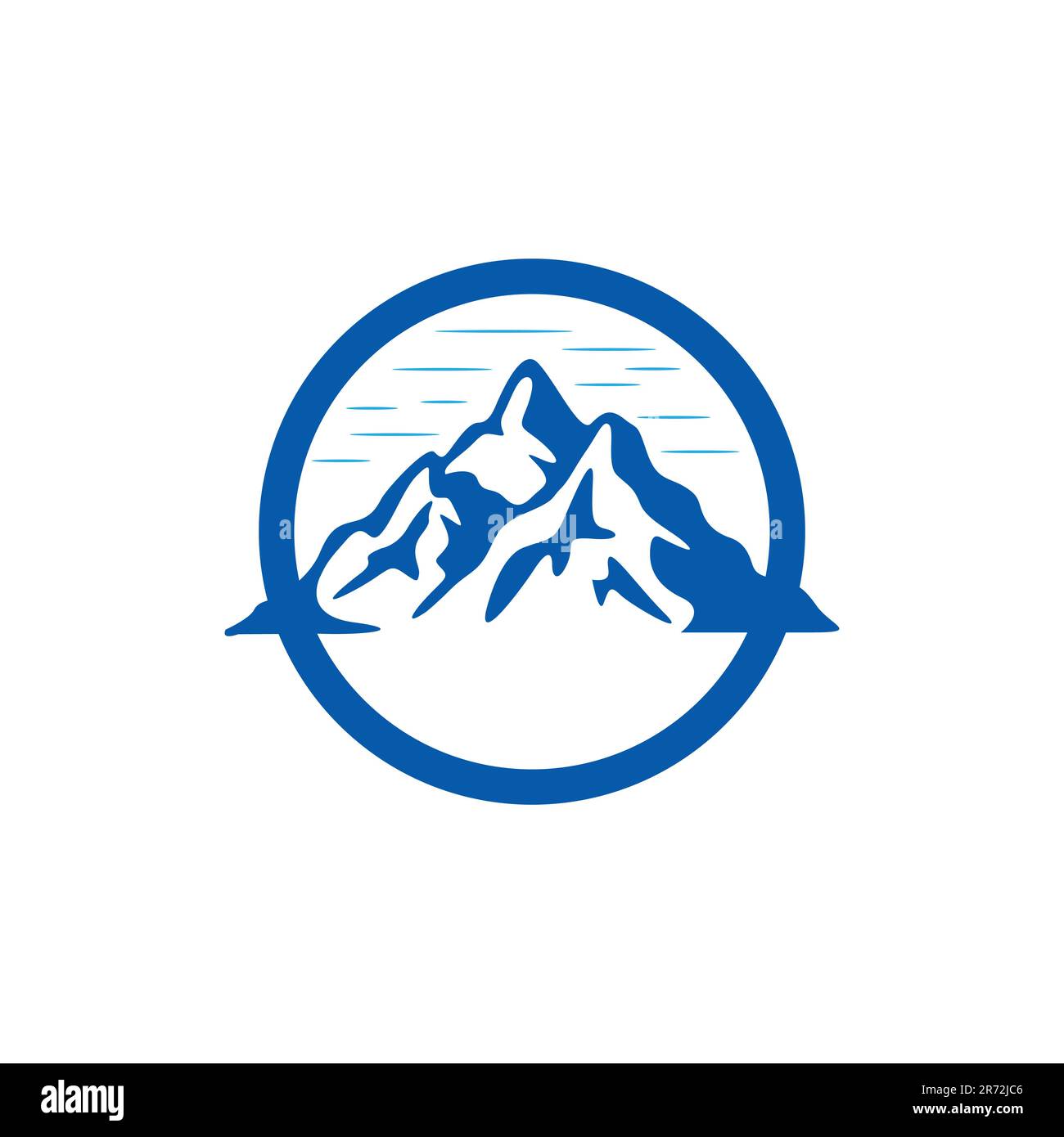 Mountain logo emblem. Adventure retro vector illustration.EPS 10 Stock ...