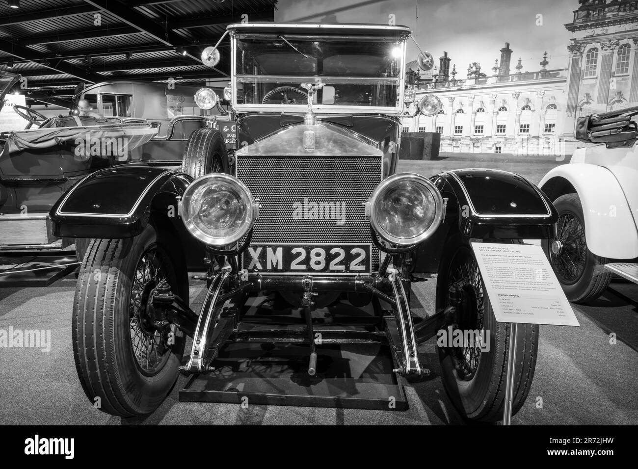 Sparkford.Somerset.United Kingdom.March 26th 2023.A Rolls Royce Silver Ghost Limousine from 1922 is on show at the Haynes Motor Museum in Somerset Stock Photo