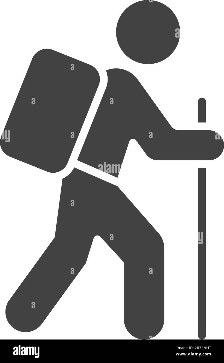 Trekking icon vector image. Suitable for mobile application web ...