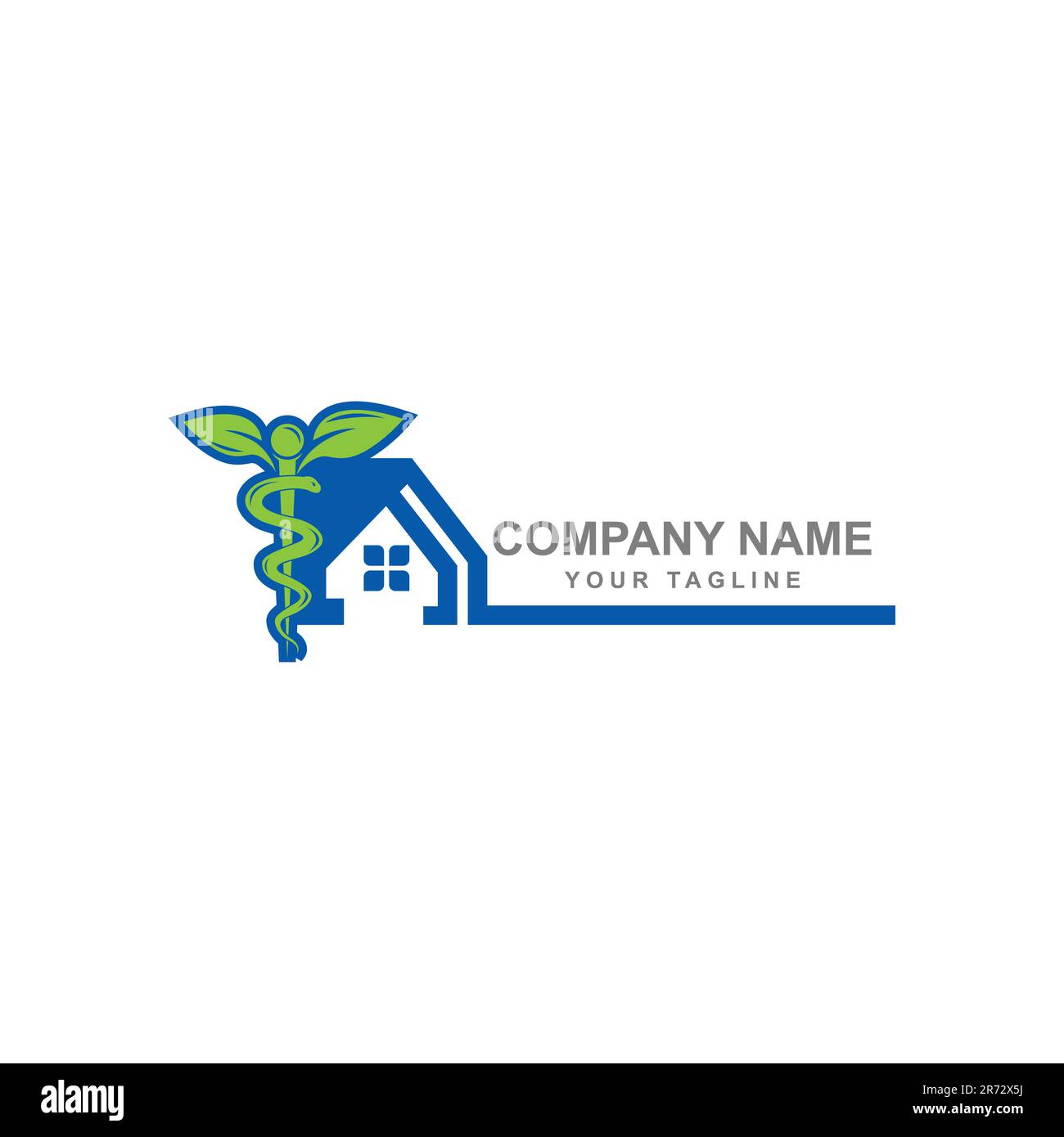 Medic House Logo Template Design Vector.EPS 10 Stock Vector