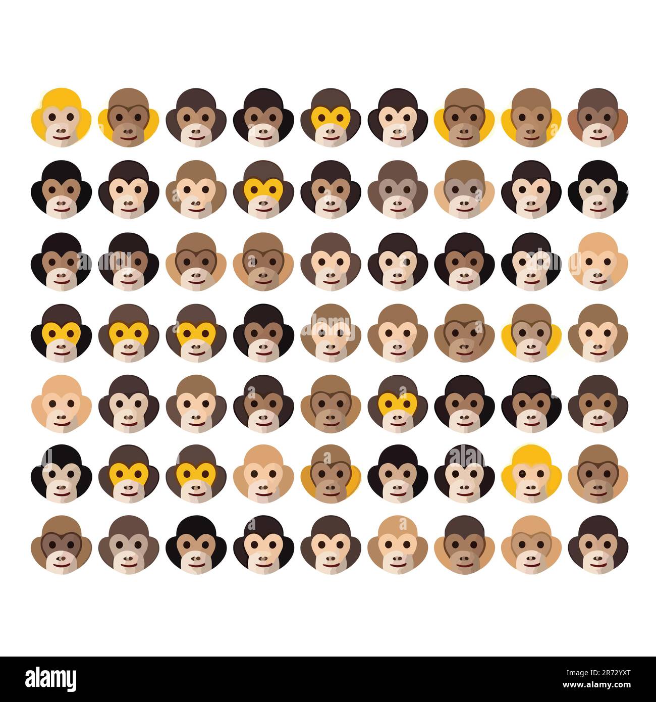 Monkeys vector vectors hi-res stock photography and images - Alamy