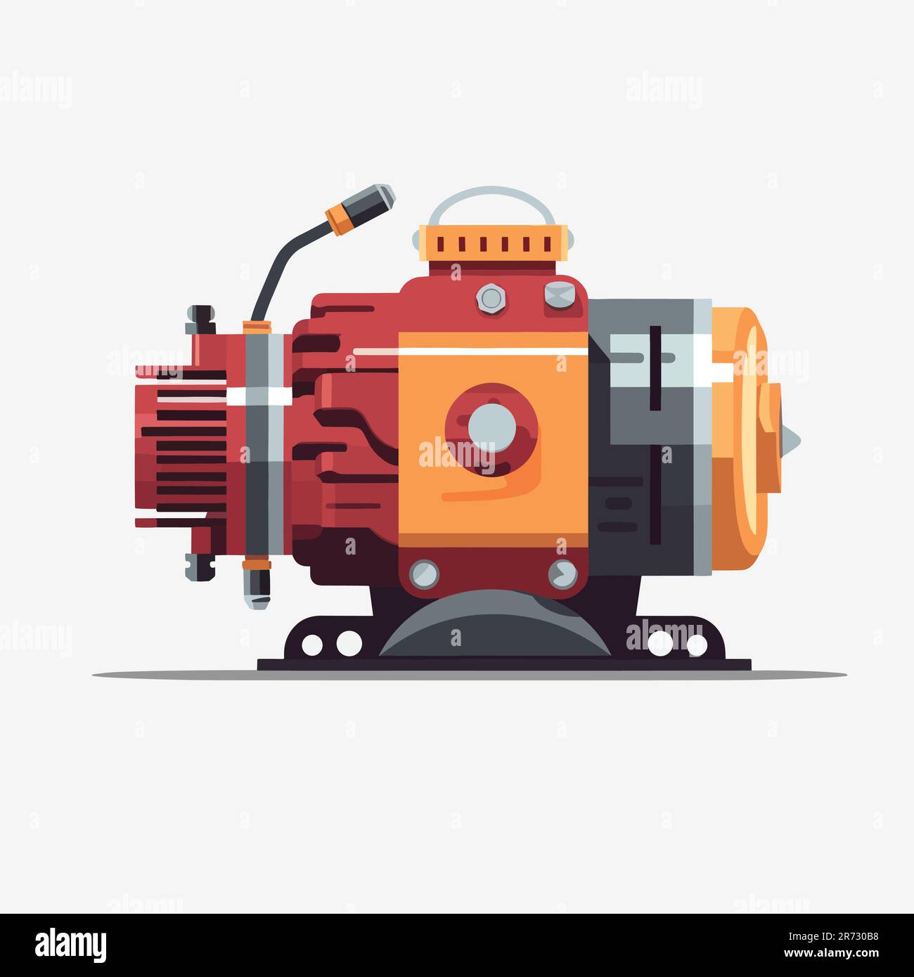Electrical motor vector isolated on white Stock Vector Image & Art Alamy
