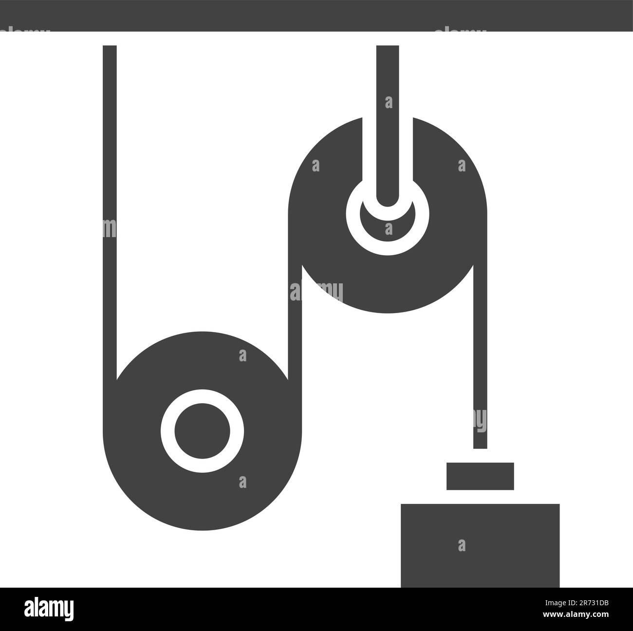 Pulley icon vector image Stock Vector Image & Art Alamy