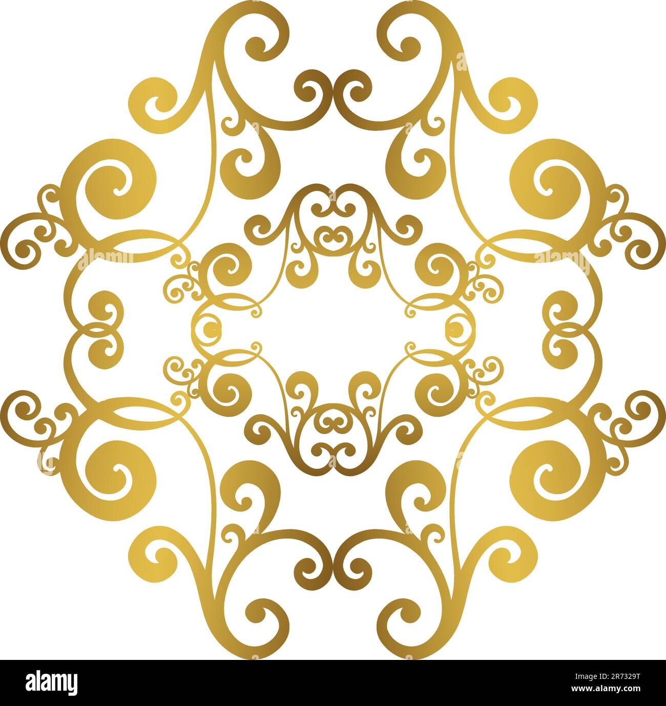 Vector damask vintage baroque scroll ornament swirl. Victorian