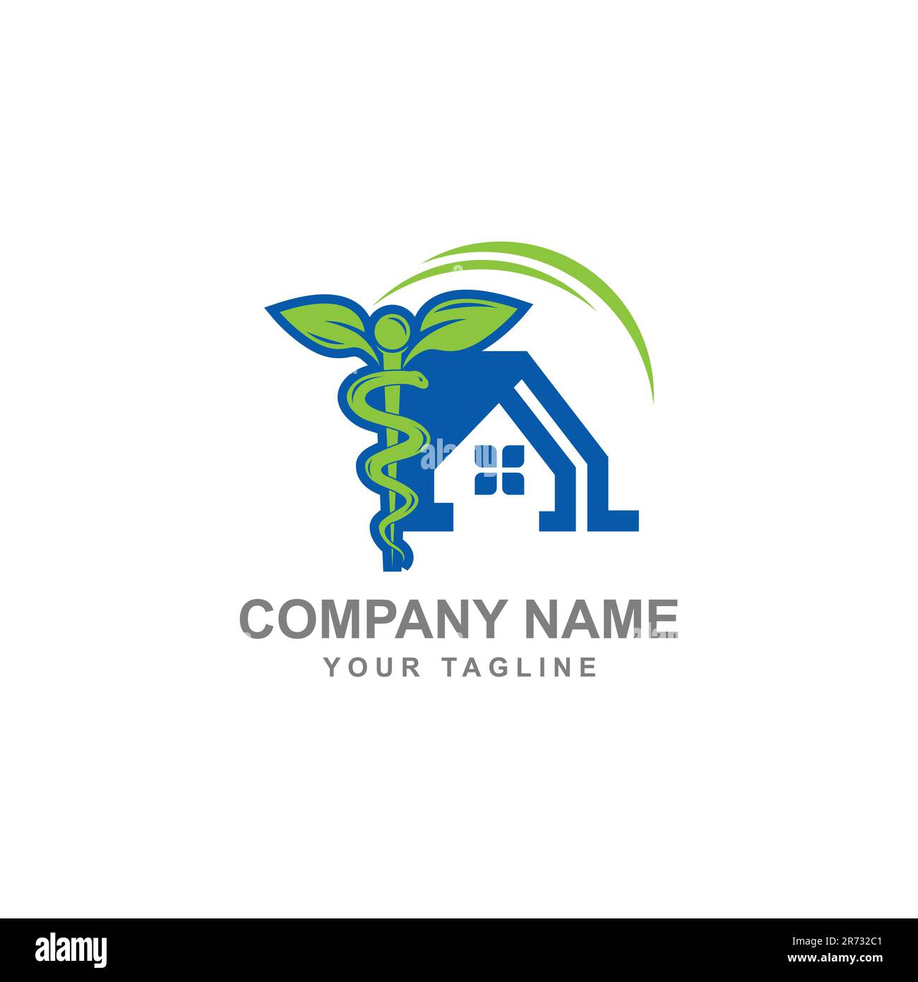 Medic House Logo Template Design Vector.EPS 10 Stock Vector