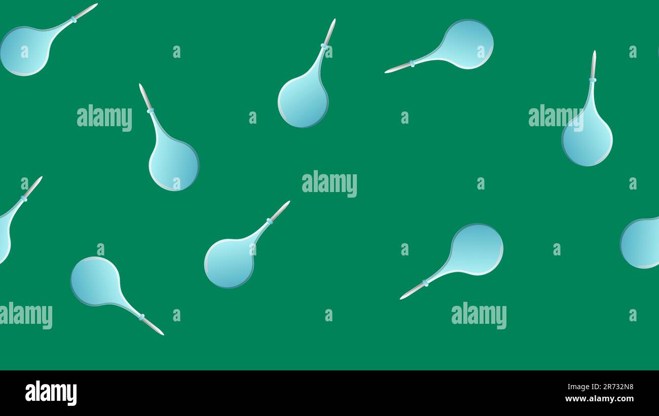 Endless seamless pattern of medical scientific medical items of rubber