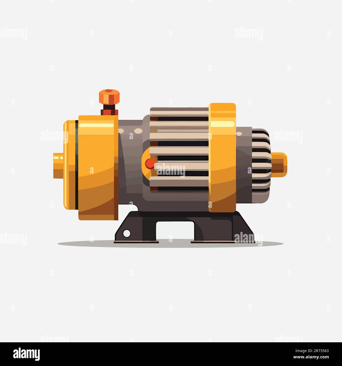 Electrical motor vector isolated on white Stock Vector Image & Art Alamy