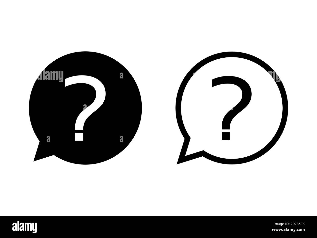 Question icon set. question mark icon vector Stock Vector Image & Art ...