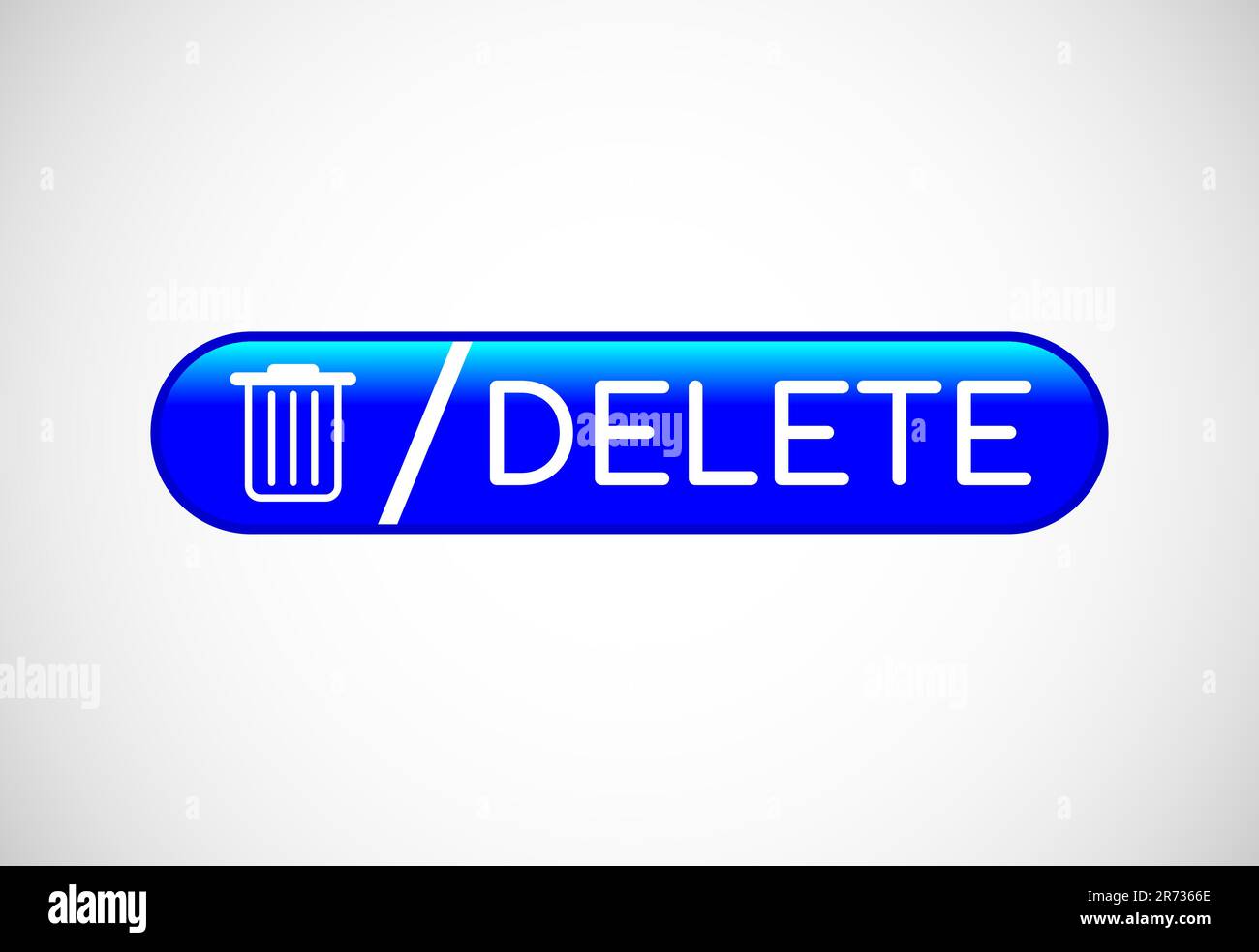 Delete button trash can, bin symbol. Delete web icon vector illustration Stock Vector