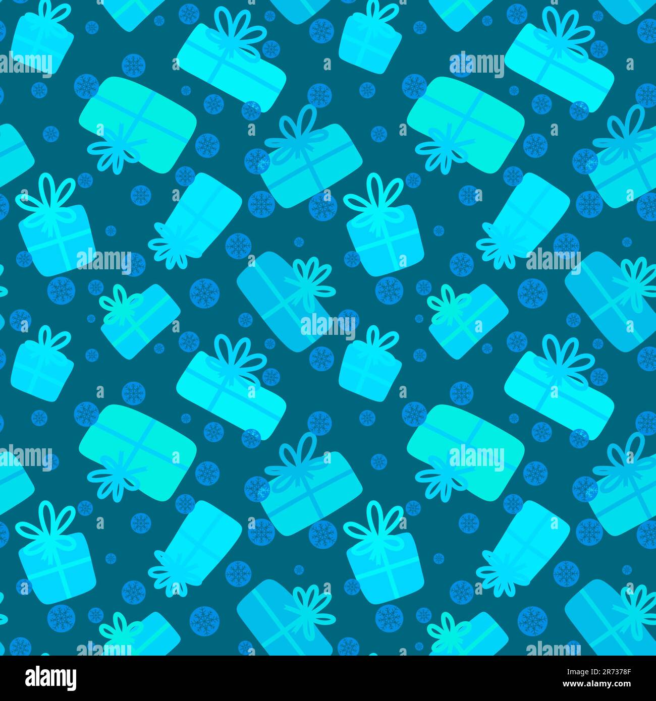 Festive gift box seamless pattern for wrapping paper and fabrics and ...