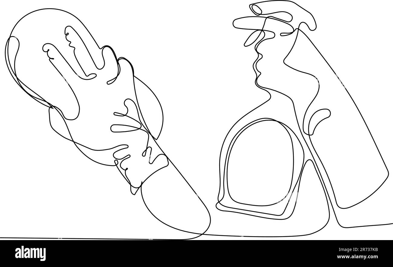 Home cleaning service landing page design concept, illustration of