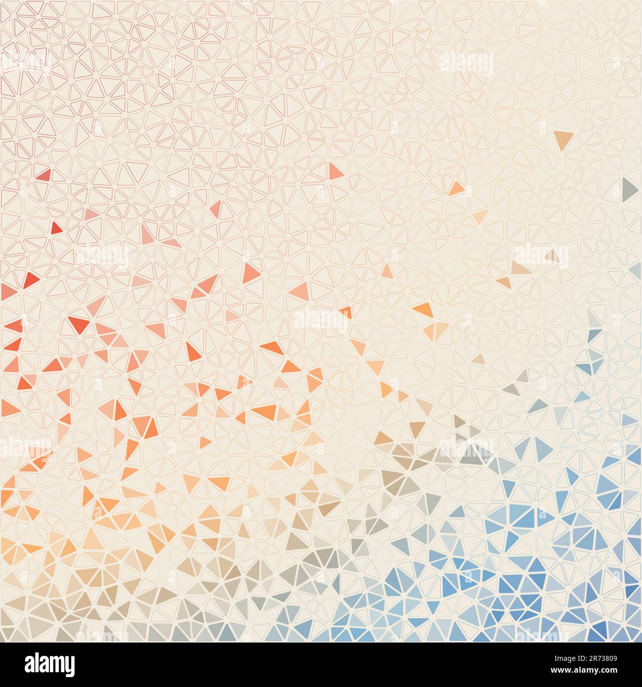 Abstract geometric background. Amazing scattered low poly triangles with colored gradient. Stylish vector illustration. Stock Vector