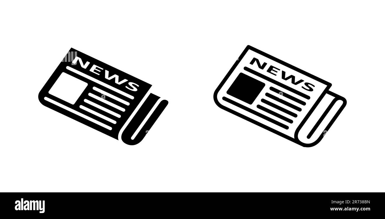 Newspaper icon set. news paper vector sign Stock Vector Image & Art Alamy
