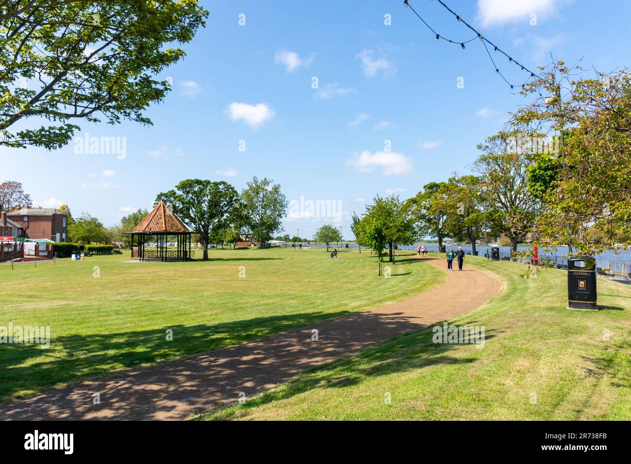 Nicholas Everitt Park by Oulton Broad Lake, Oulton Broad, Lowestoft, Suffolk, England, United Kingdom Stock Photo