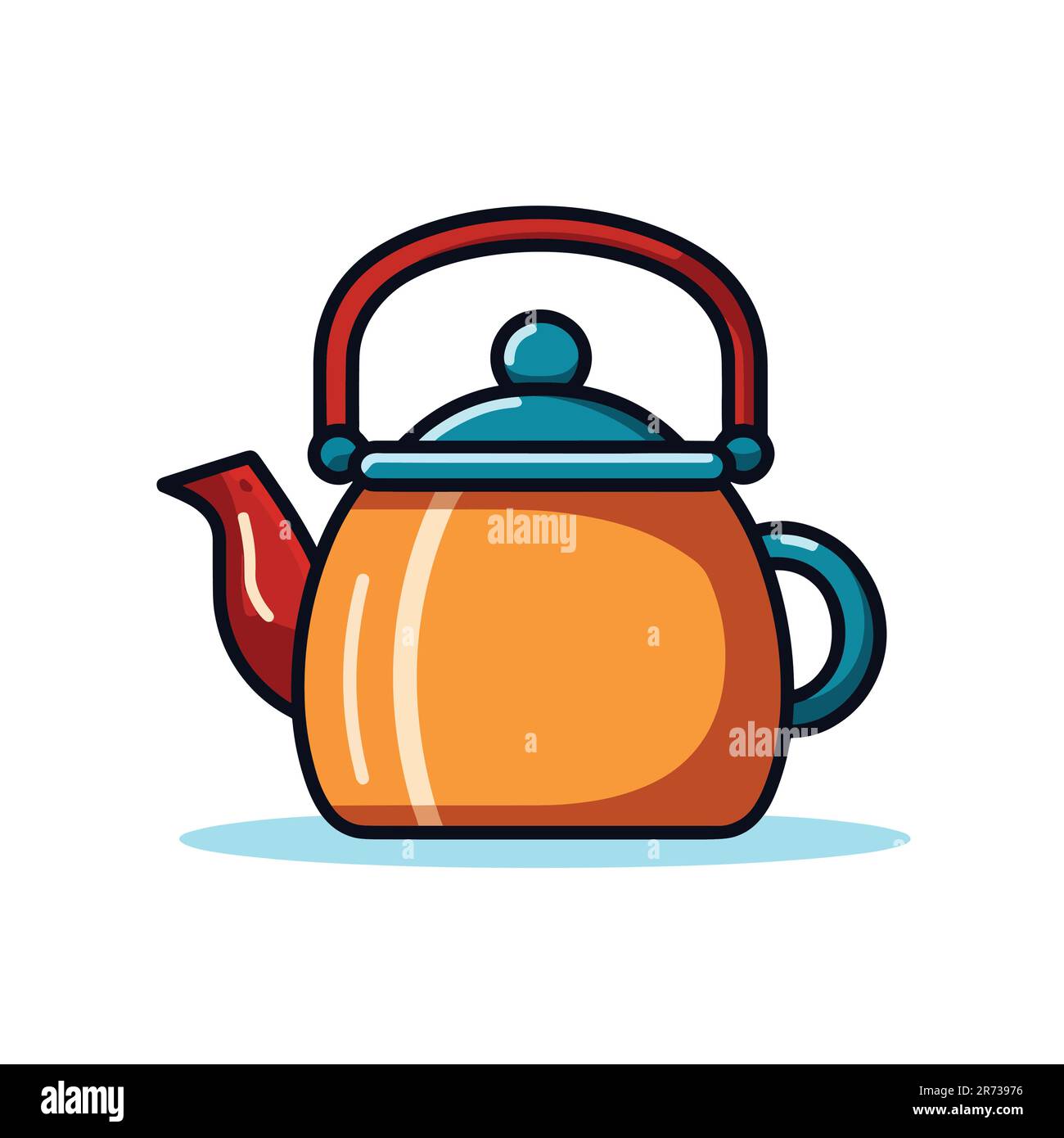 Vector illustration of kettle isolated Stock Vector Image & Art Alamy