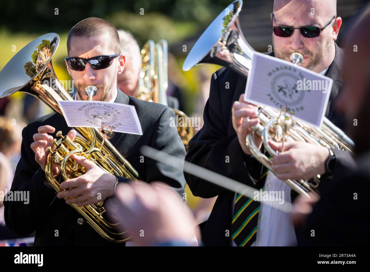 Whit Friday Brass Band contests.  PIC shows Lydgate contest. Stock Photo