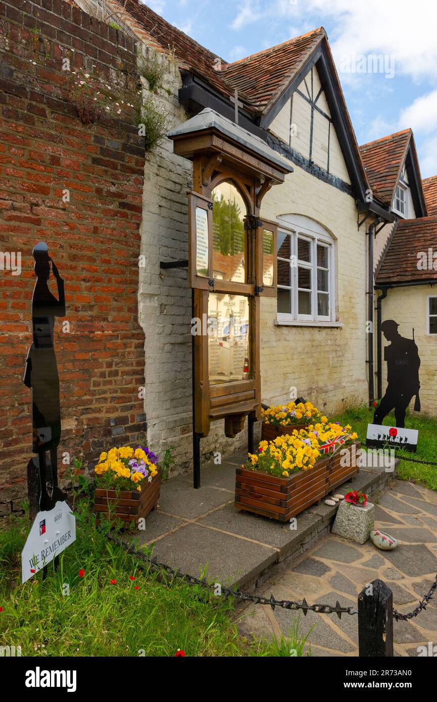 The War Memorial at Chalfont St Giles, Buckinghamshire, England Stock Photo