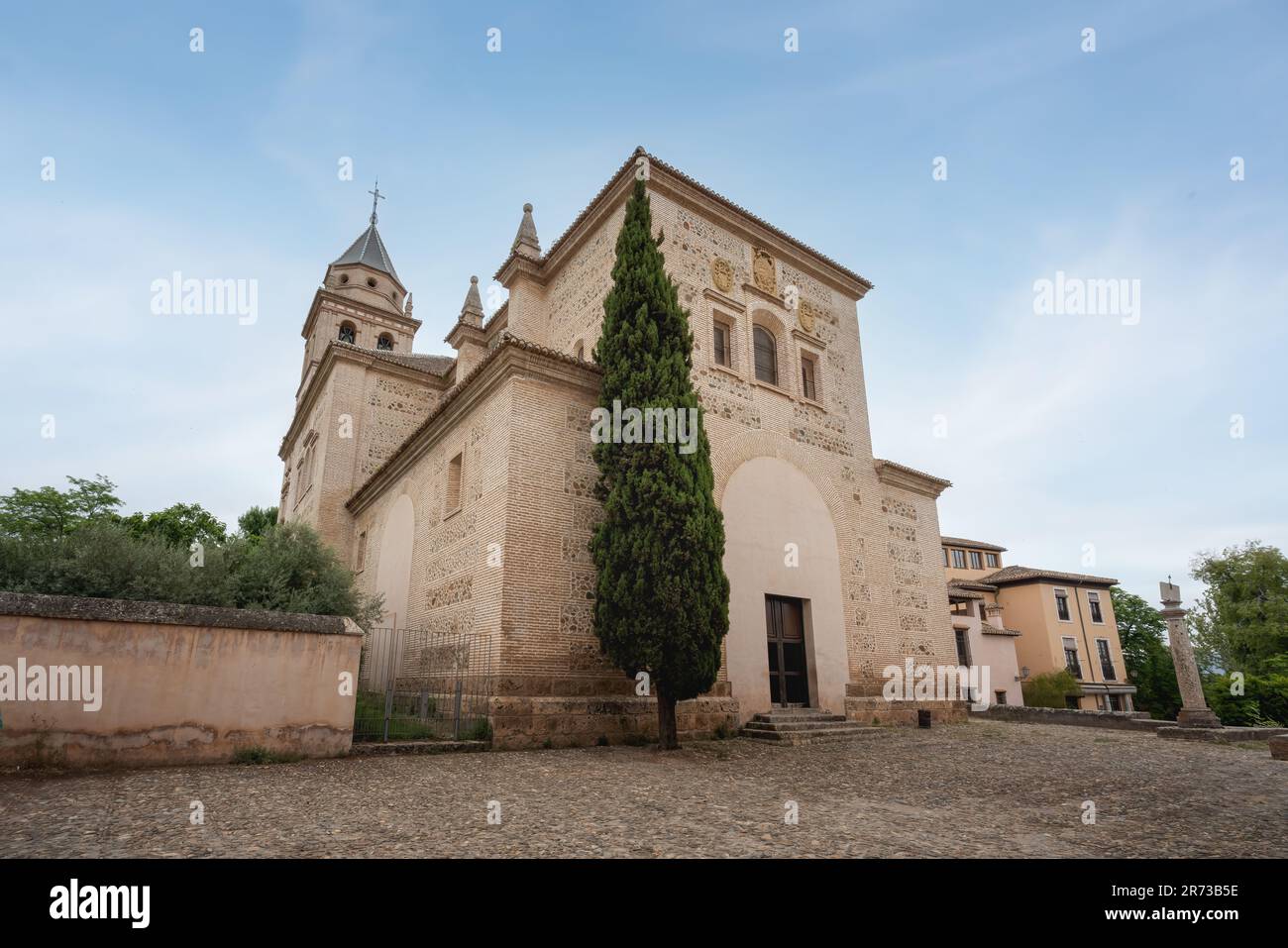 Church of Santa Maria de la Alhambra  at Alhambra - Granada, Andalusia, Spain Stock Photo