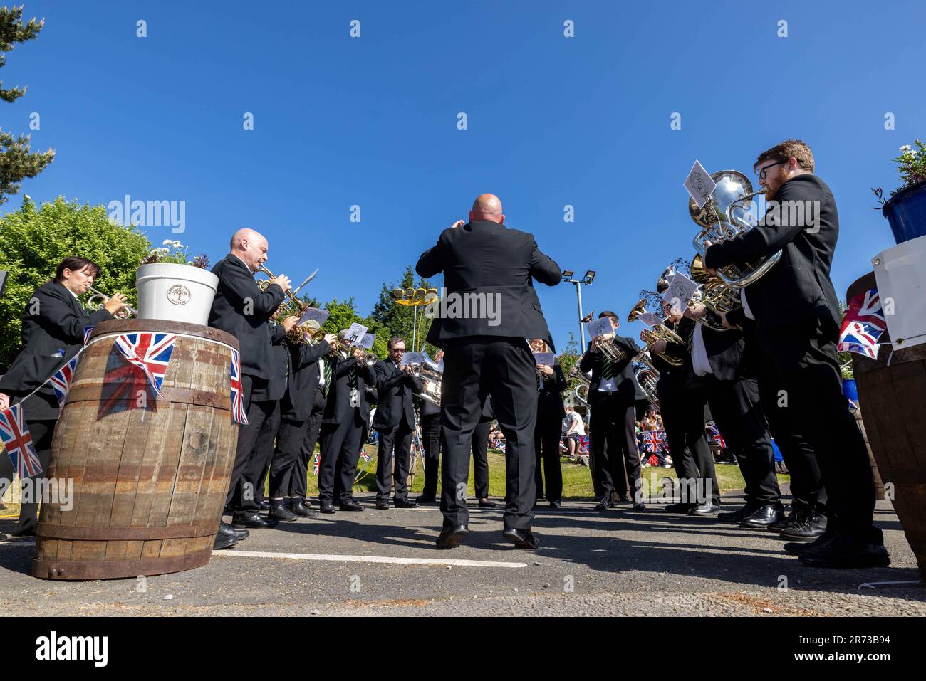 Whit Friday Brass Band contests.  PIC shows Lydgate contest. Stock Photo