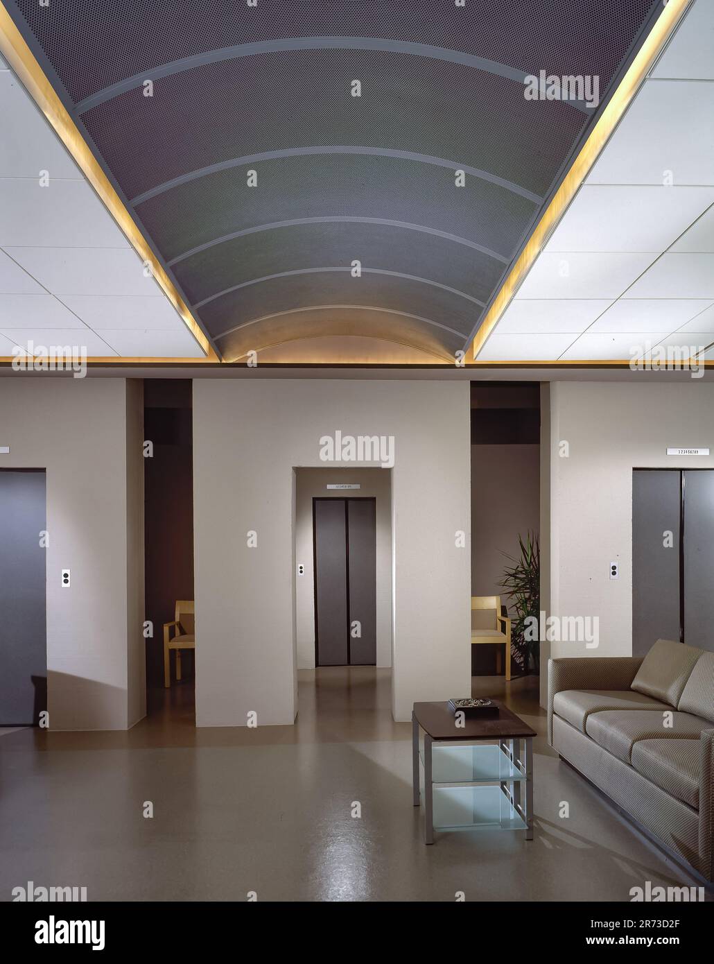 Architectural interior, business office, reception areas Stock Photo