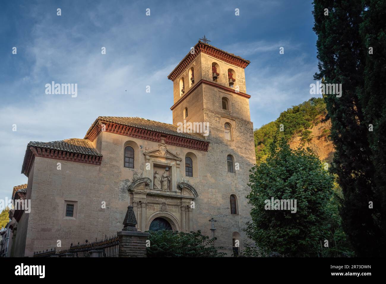 Church of St. Peter and St. Paul  (Iglesia de San Pedro y San Pablo) - Granada, Andalusia, Spain Stock Photo