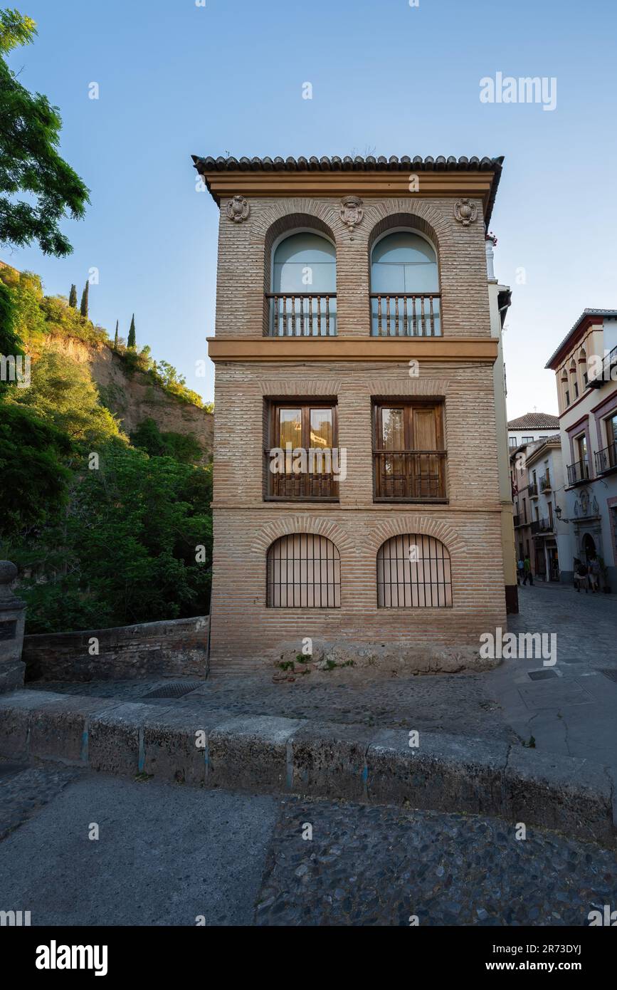 Casa de las Chirimias  at Carrera del Darro Street - Granada, Andalusia, Spain Stock Photo