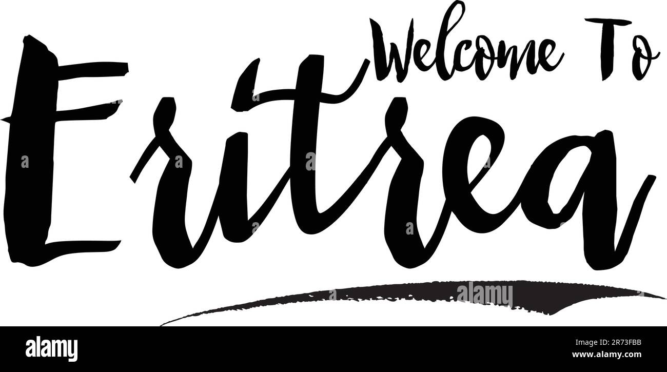 Country Name In Elegant Bold Typography Text Lettering Vector Art