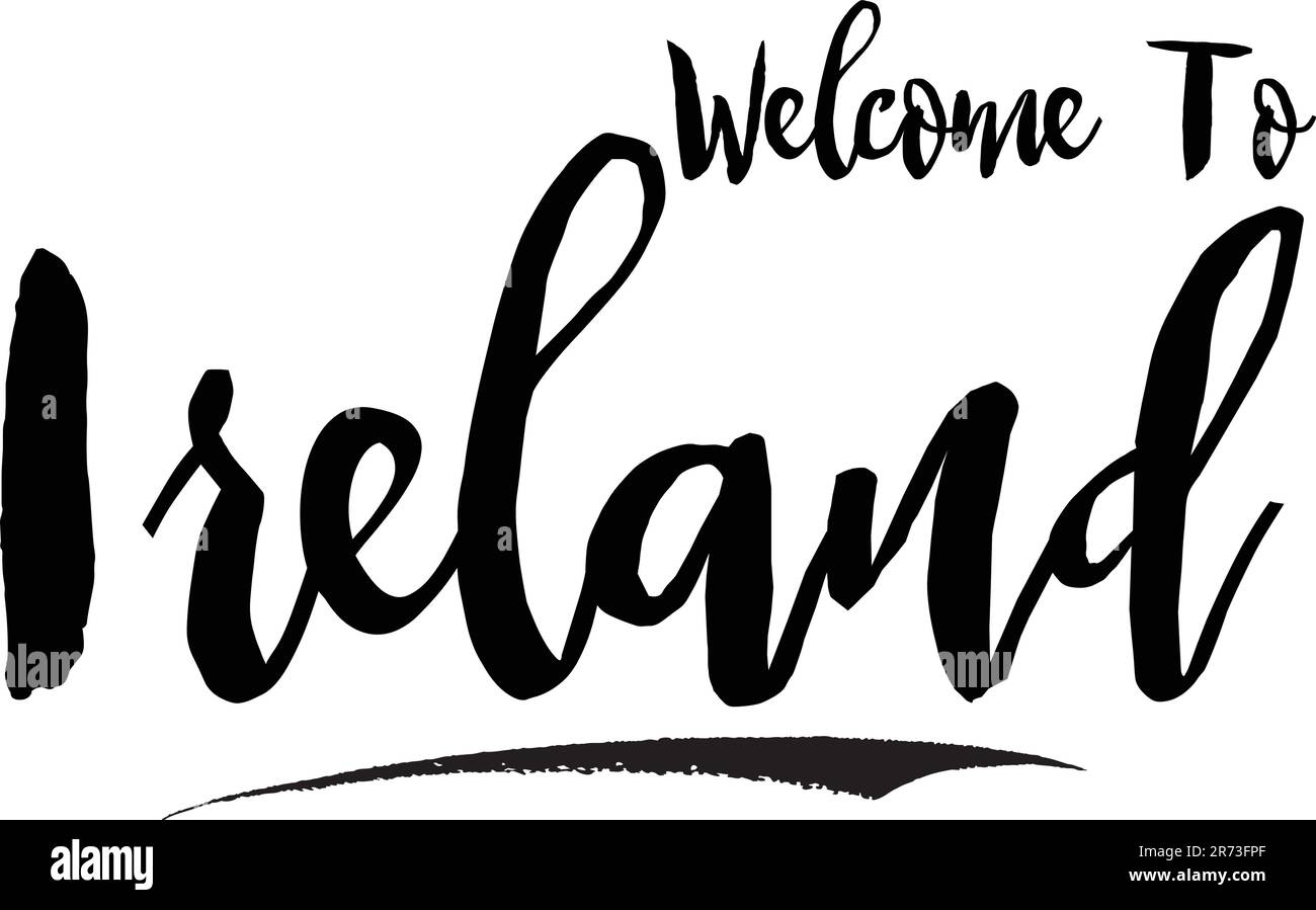 Country Name In Elegant Bold Typography Text Lettering Vector Art